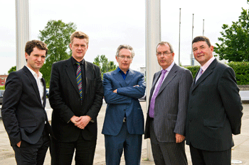    At the Pfizer Health Forum in association with The Irish Times in Waterford institute of Technology are (from left): Brian O'Connell, Joe Barry -Trinity College, Fintan O'Toole -The Irish Times, Padraig Cribben - VFI & Roland Anderson - Irish College of General Practitioners.